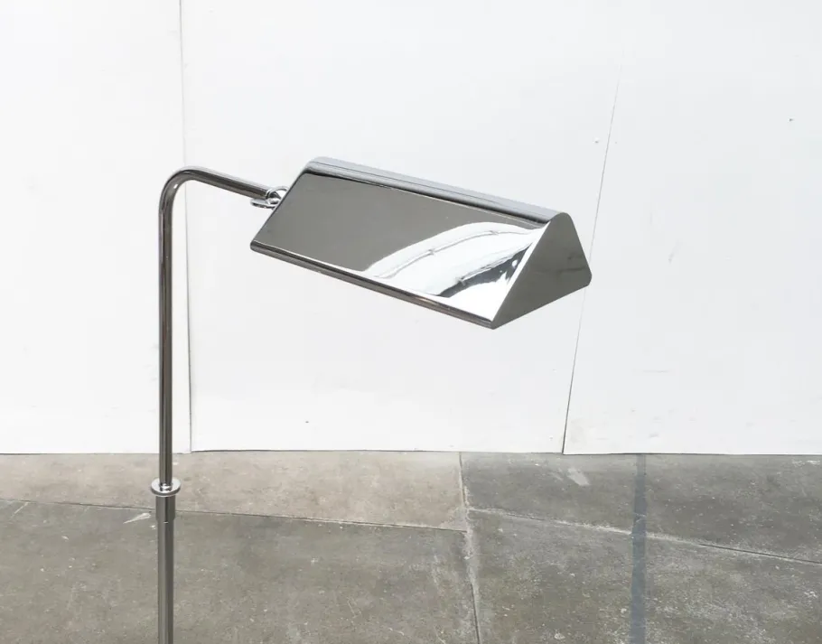 Clearance Pamono Vintage German Hollywood Regency Style Chrome Floor Lamp by Florian Schulz, 1970s