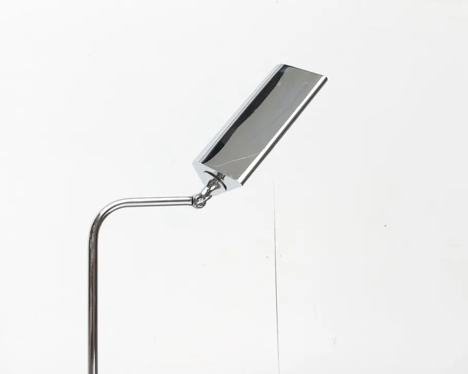 Clearance Pamono Vintage German Hollywood Regency Style Chrome Floor Lamp by Florian Schulz, 1970s