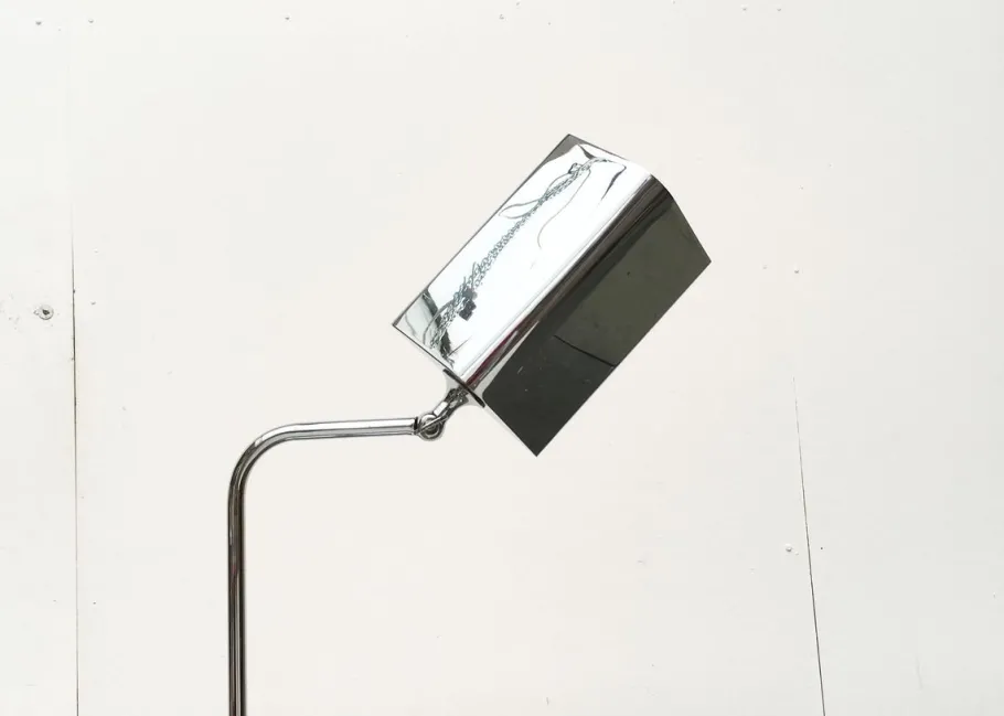 Clearance Pamono Vintage German Hollywood Regency Style Chrome Floor Lamp by Florian Schulz, 1970s