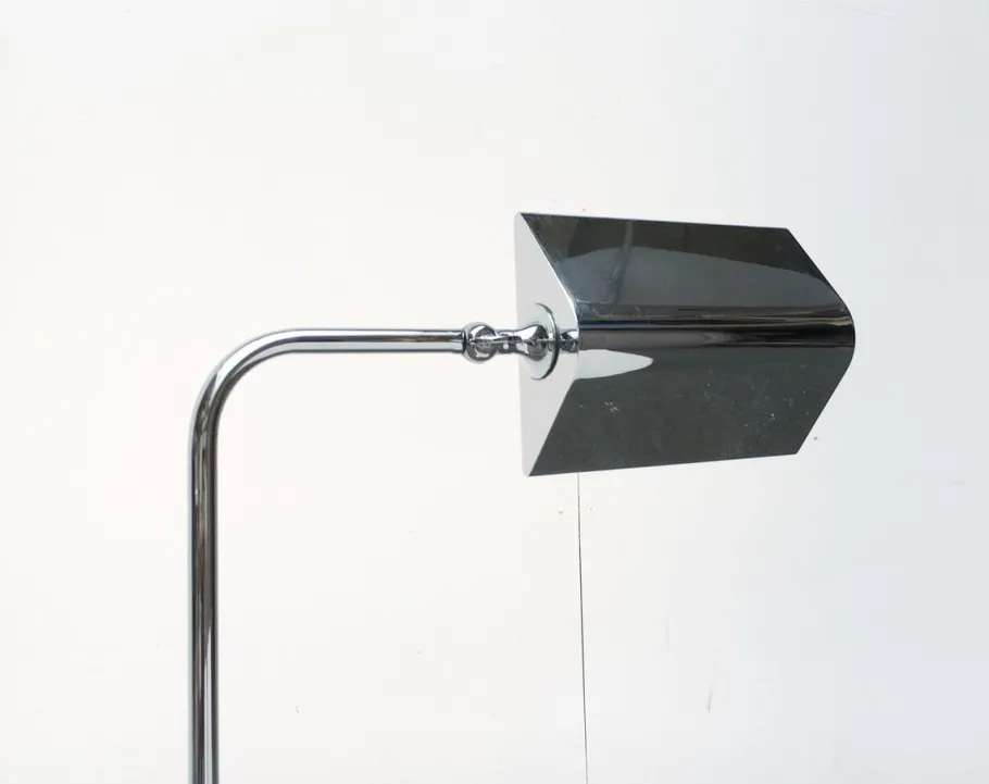 Clearance Pamono Vintage German Hollywood Regency Style Chrome Floor Lamp by Florian Schulz, 1970s