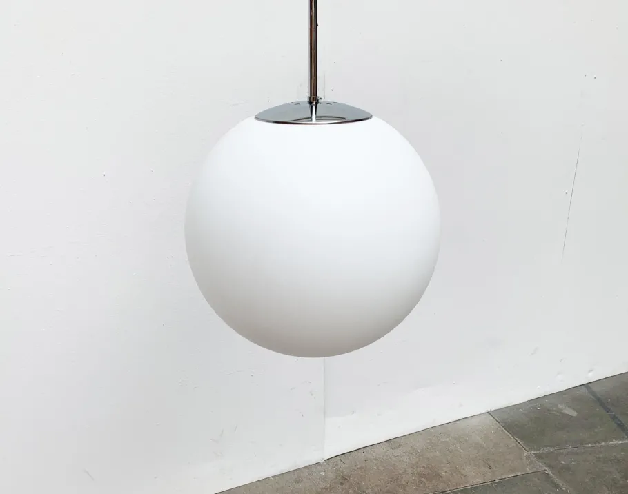 Best Pamono Vintage German Space Age Glass Ball Pendant Lamp from Limburg