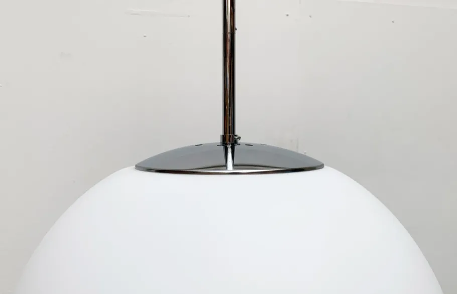 Best Pamono Vintage German Space Age Glass Ball Pendant Lamp from Limburg