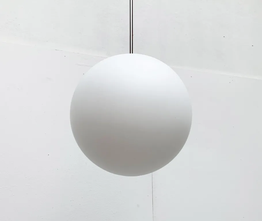 Best Pamono Vintage German Space Age Glass Ball Pendant Lamp from Limburg