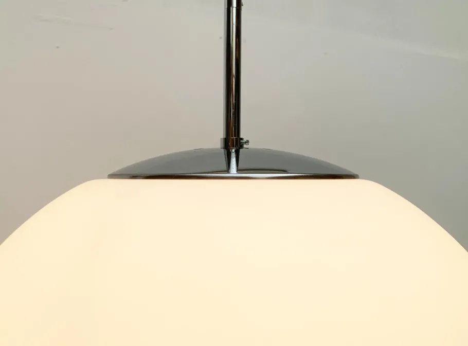 Best Pamono Vintage German Space Age Glass Ball Pendant Lamp from Limburg