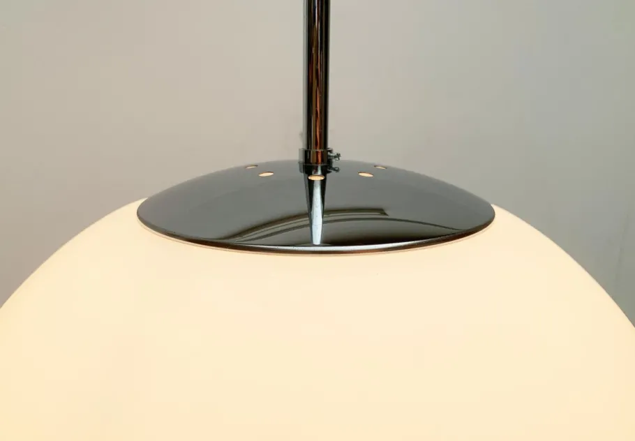 Best Pamono Vintage German Space Age Glass Ball Pendant Lamp from Limburg