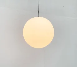 Best Pamono Vintage German Space Age Glass Ball Pendant Lamp from Limburg