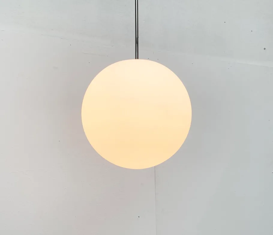 Best Pamono Vintage German Space Age Glass Ball Pendant Lamp from Limburg