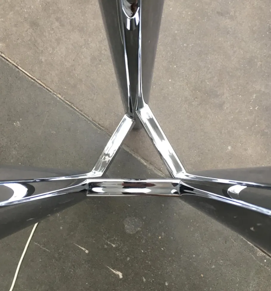 Clearance Pamono Vintage German Space Age Glass & Metal Floor Lamp, 1970s