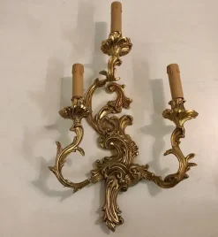 Sale Pamono Vintage Gilt Bronze Sconces, Set of 2
