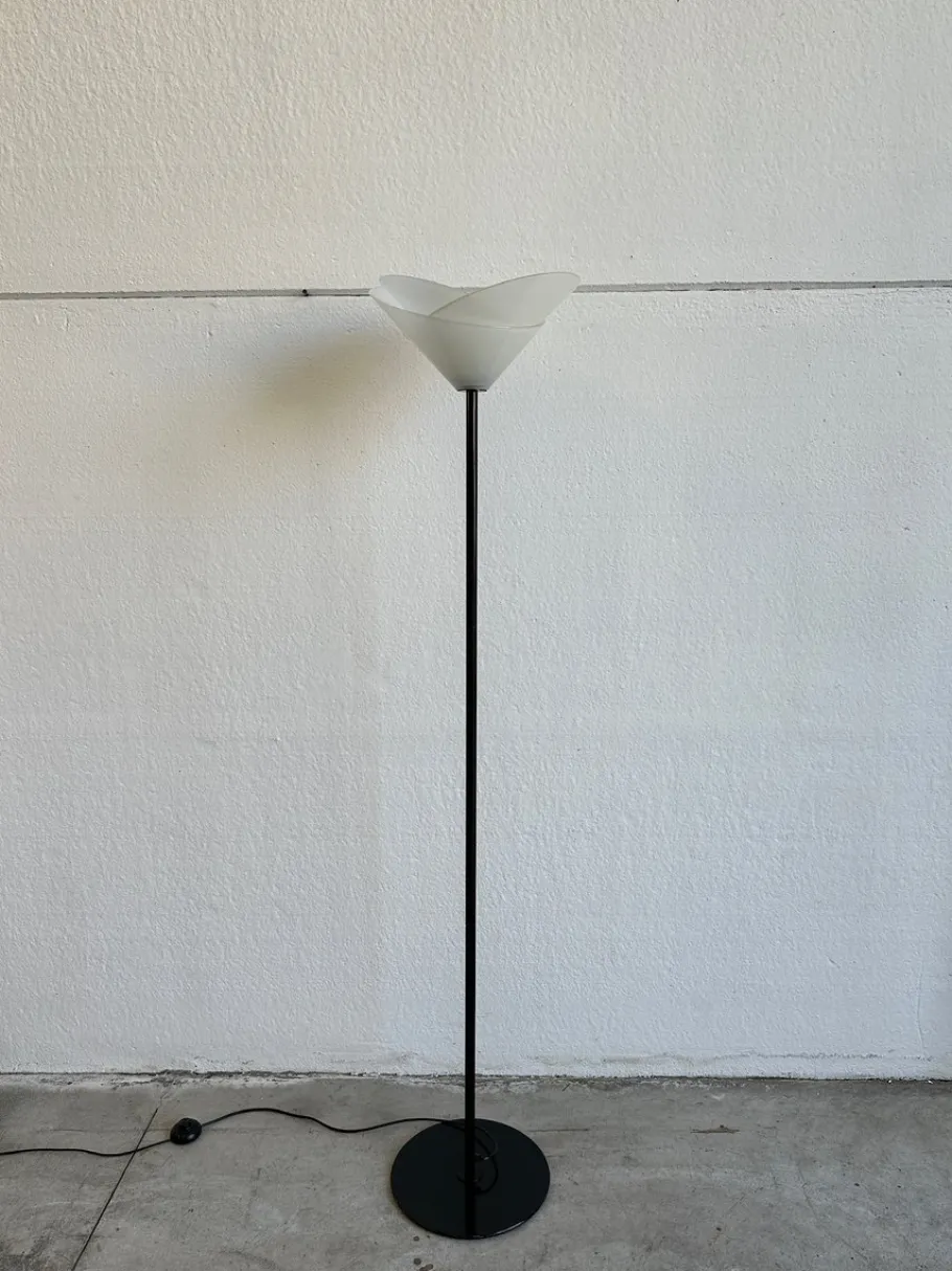Best Pamono Vintage Glass Flower Floor Lamp from Mazzega, 1980s