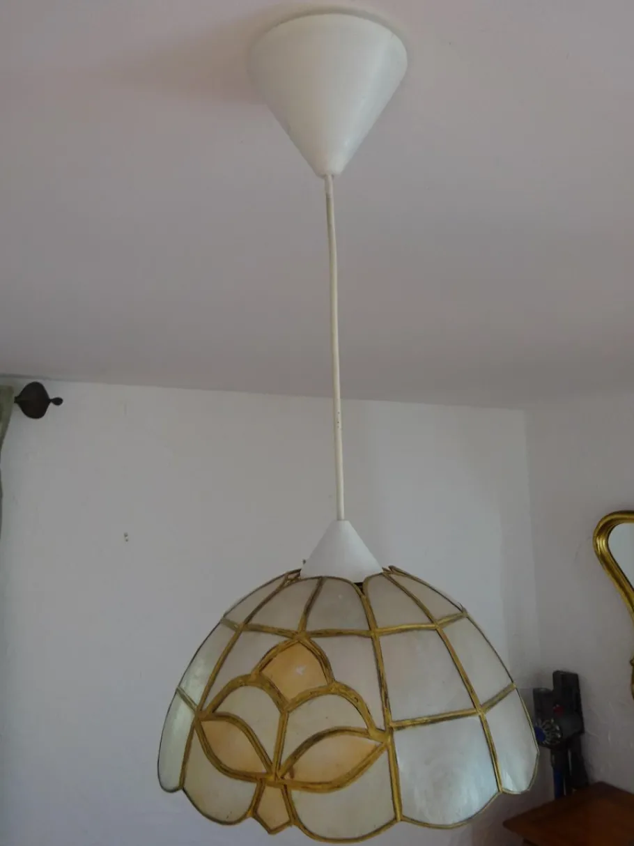 Sale Pamono Vintage Glass Pendant Light, 1970s