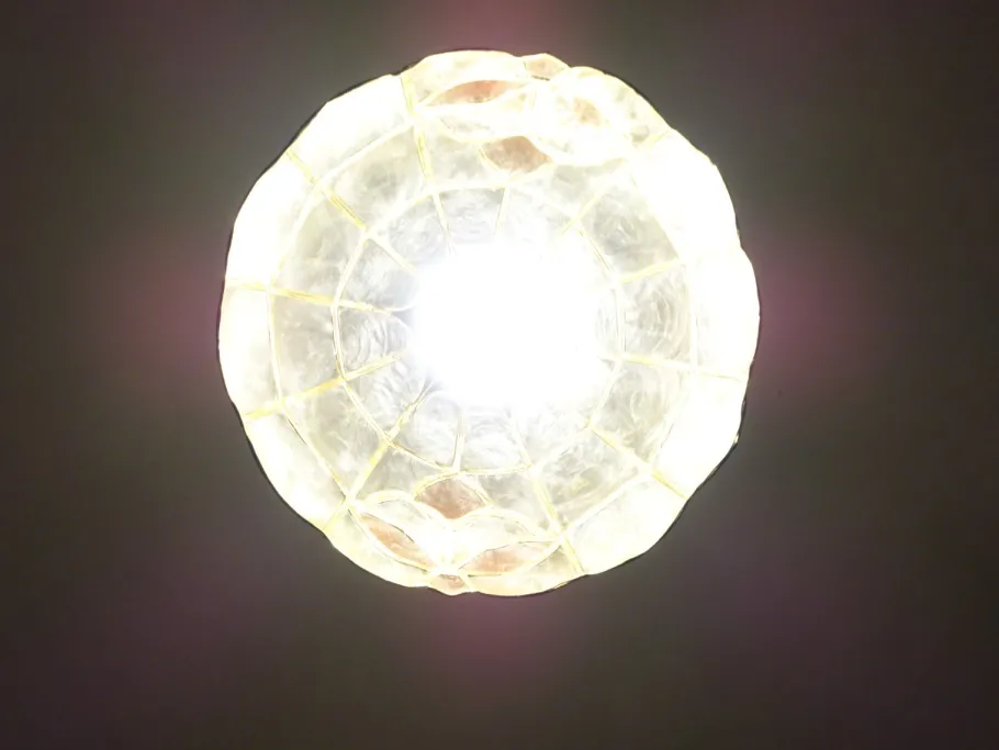 Sale Pamono Vintage Glass Pendant Light, 1970s