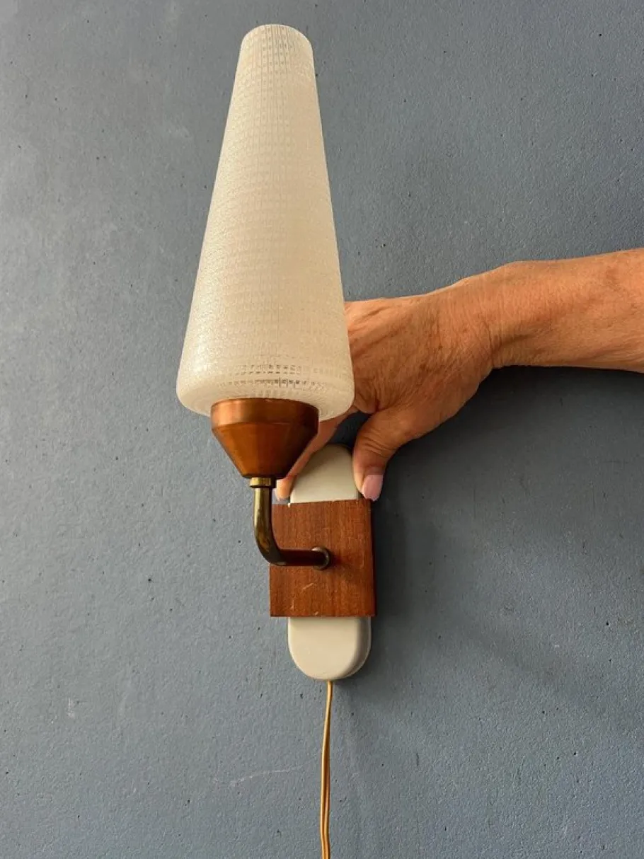 Sale Pamono Vintage Glass Wall Sconce