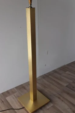 Sale Pamono Vintage Gold Metal Floor Lamp, 1970s