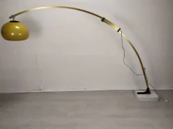 Online Pamono Vintage Golden Arc Marble Floor Lamp, 1970s