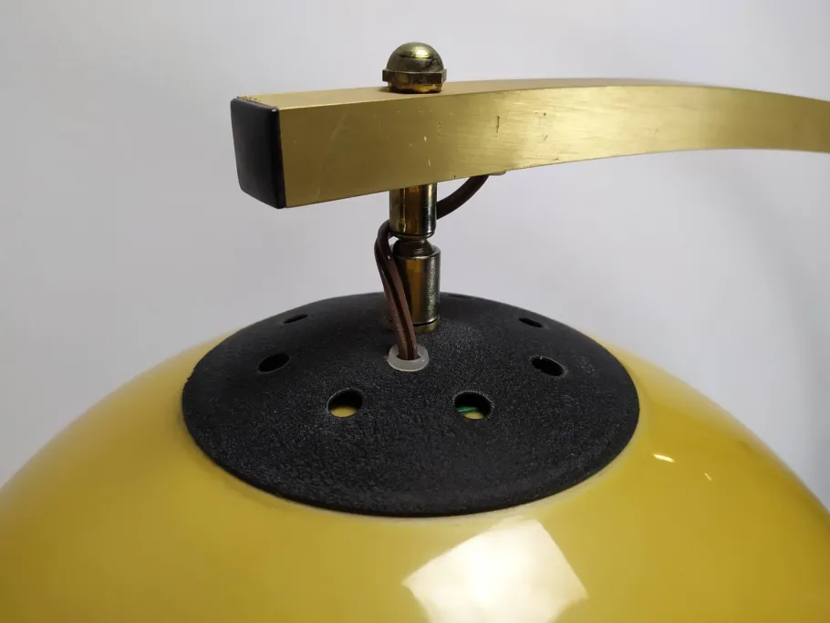 Online Pamono Vintage Golden Arc Marble Floor Lamp, 1970s