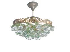 Pamono Vintage Green Murano Lamp, 1920s