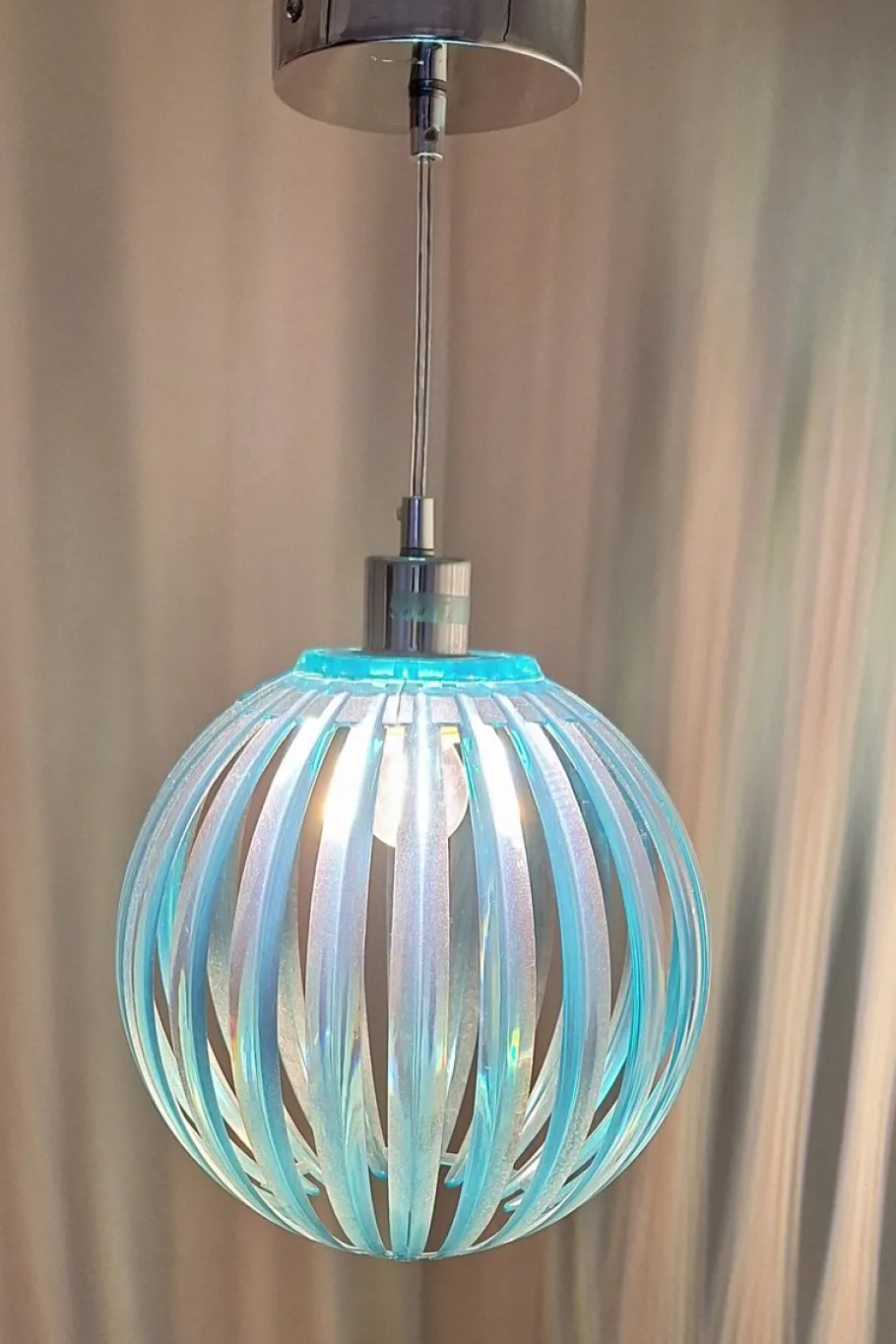 Best Pamono Vintage Hanging Lamp in Turquoise-Blue Plastic by Trio-Leuchten, 2010