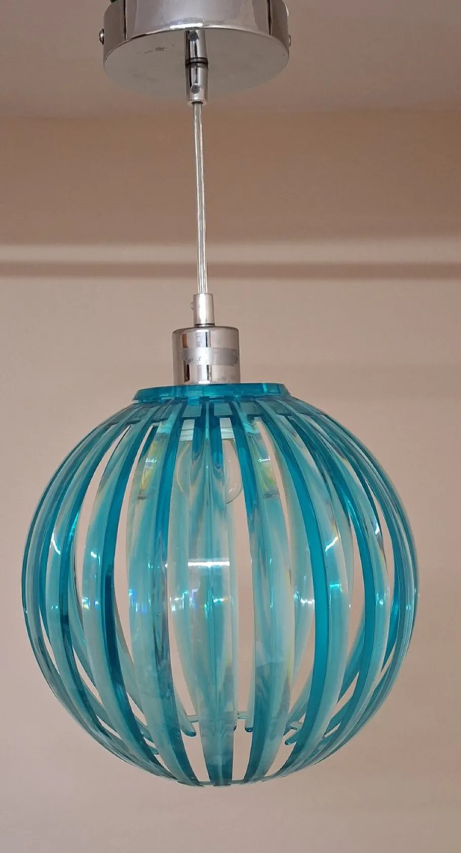Best Pamono Vintage Hanging Lamp in Turquoise-Blue Plastic by Trio-Leuchten, 2010