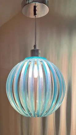 Best Pamono Vintage Hanging Lamp in Turquoise-Blue Plastic by Trio-Leuchten, 2010