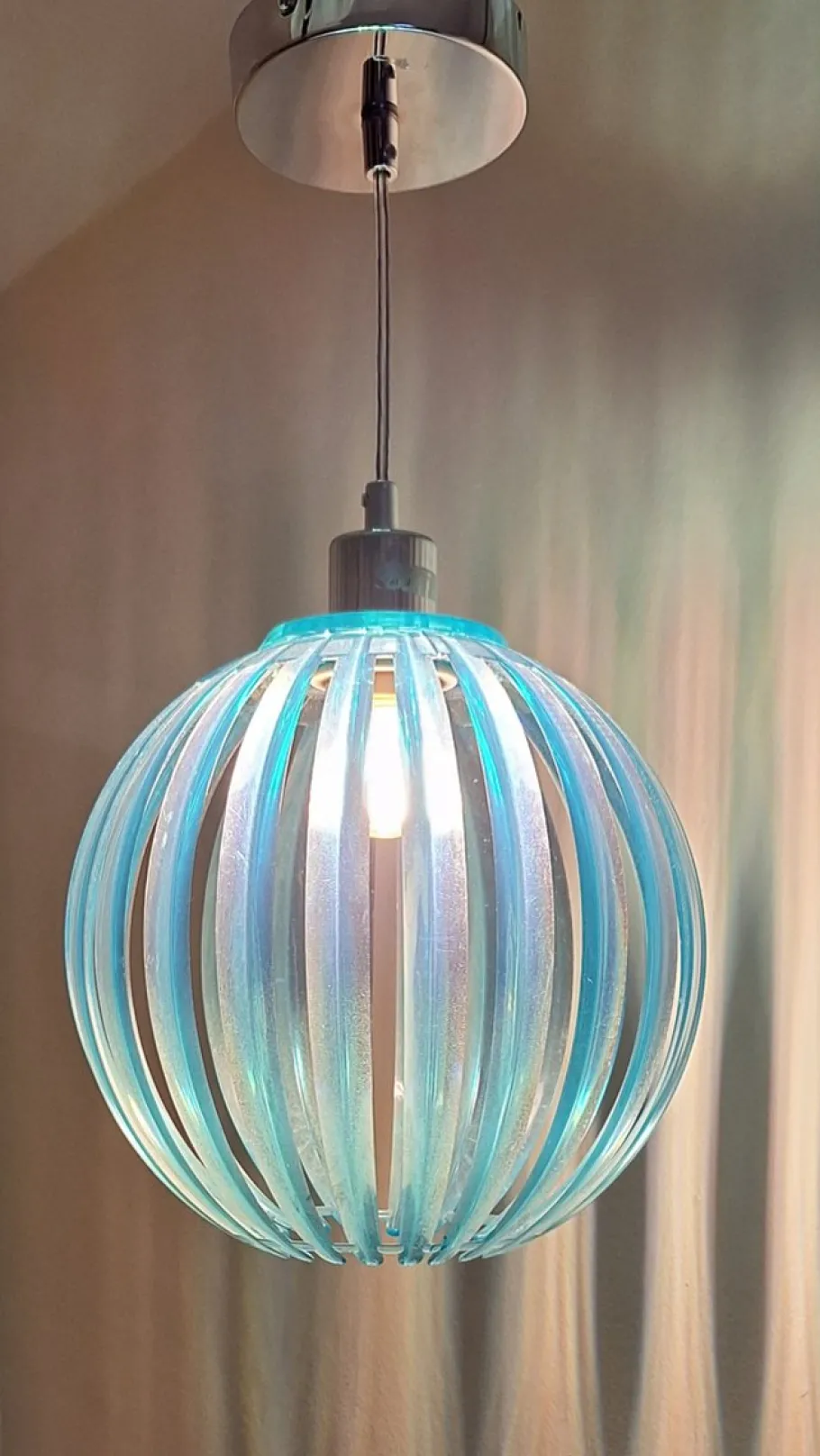 Best Pamono Vintage Hanging Lamp in Turquoise-Blue Plastic by Trio-Leuchten, 2010