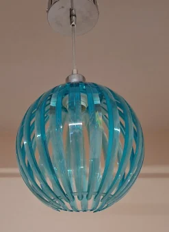 Best Pamono Vintage Hanging Lamp in Turquoise-Blue Plastic by Trio-Leuchten, 2010