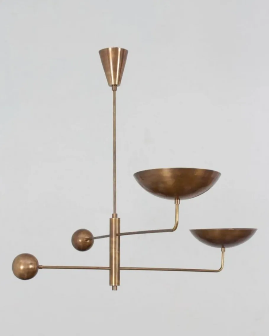 Sale Pamono Vintage Hanging Light in Brass, 1960s