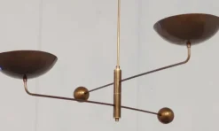 Sale Pamono Vintage Hanging Light in Brass, 1960s