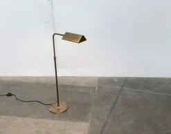 New Pamono Vintage Hollywood Regency German Brass Floor Lamp by Florian Schulz
