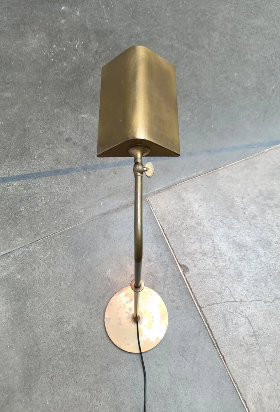 New Pamono Vintage Hollywood Regency German Brass Floor Lamp by Florian Schulz