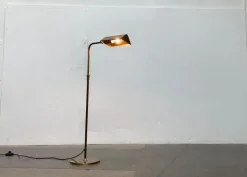 New Pamono Vintage Hollywood Regency German Brass Floor Lamp by Florian Schulz