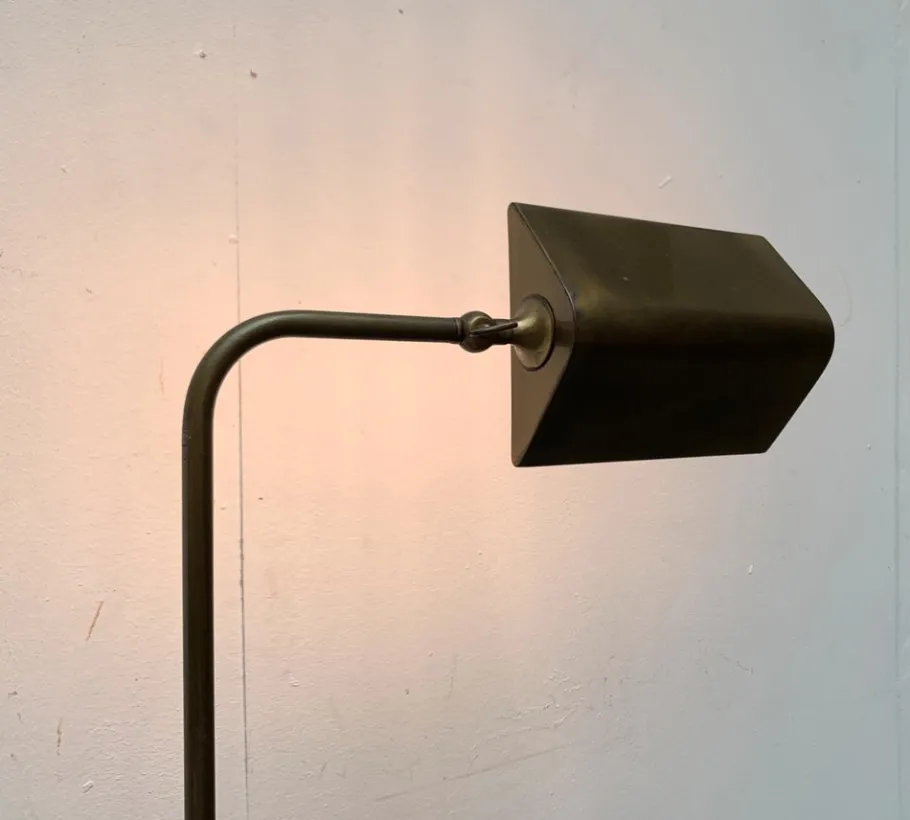New Pamono Vintage Hollywood Regency German Brass Floor Lamp by Florian Schulz