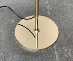 Pamono Vintage Hollywood Regency German Brass Floor Lamp by Florian Schulz