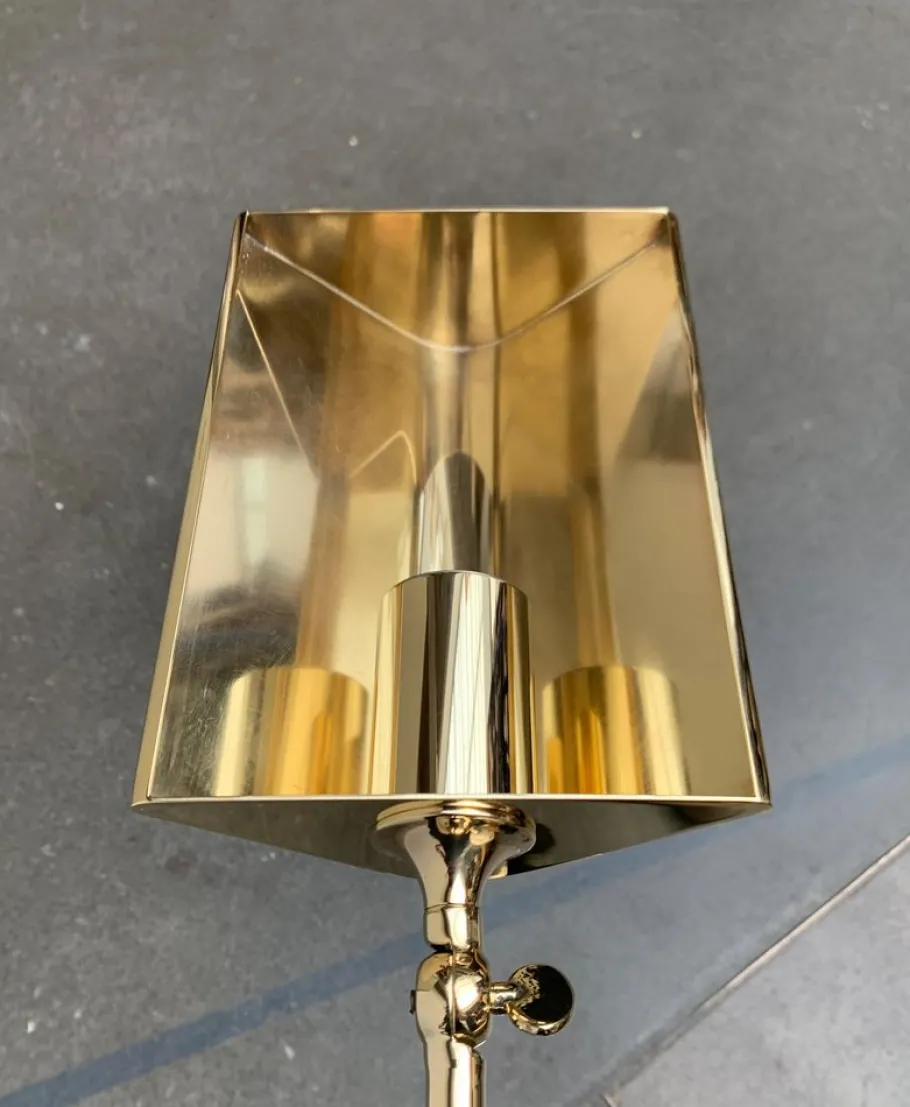 Pamono Vintage Hollywood Regency German Brass Floor Lamp by Florian Schulz