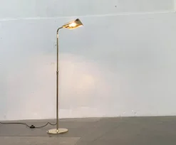 Pamono Vintage Hollywood Regency German Brass Floor Lamp by Florian Schulz