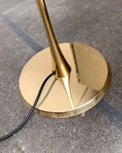 Outlet Pamono Vintage Hollywood Regency Style Model Lonea Floor Lamp in Brass by Florian Schulz
