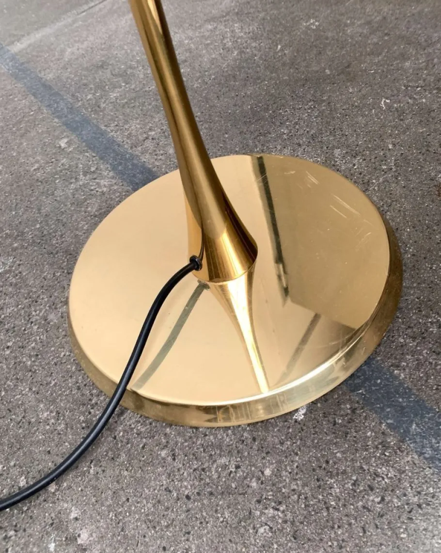 Outlet Pamono Vintage Hollywood Regency Style Model Lonea Floor Lamp in Brass by Florian Schulz