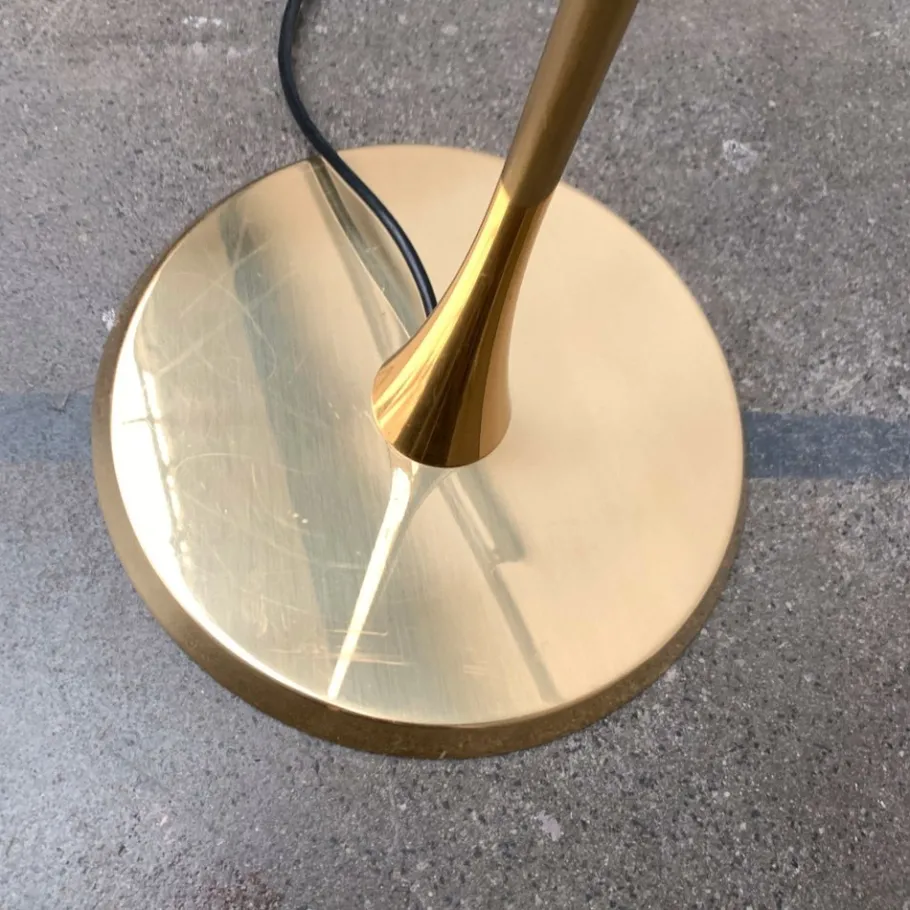 Outlet Pamono Vintage Hollywood Regency Style Model Lonea Floor Lamp in Brass by Florian Schulz