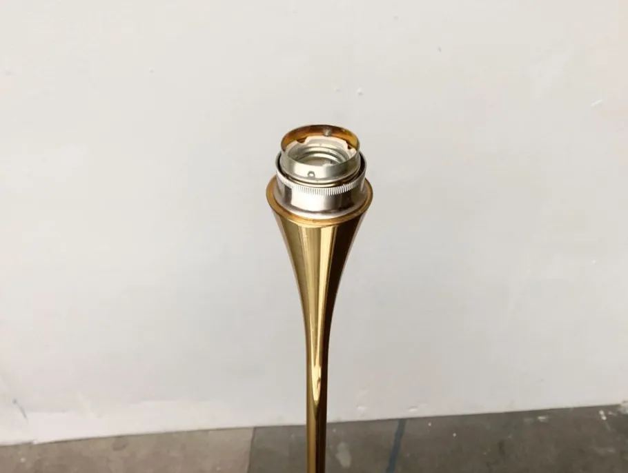 Outlet Pamono Vintage Hollywood Regency Style Model Lonea Floor Lamp in Brass by Florian Schulz