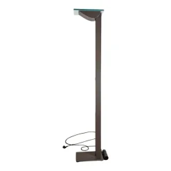 Hot Pamono Vintage ID-S Floor Lamp in Glass by Ettore Sottsass for Staff