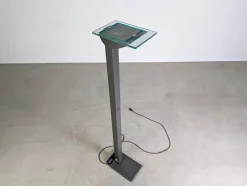 Hot Pamono Vintage ID-S Floor Lamp in Glass by Ettore Sottsass for Staff