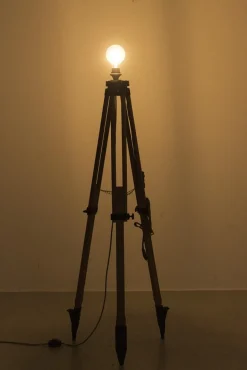 New Pamono Vintage Industrial Floor Lamp