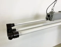 New Pamono Vintage Industrial Fluorescent Light, 1970s