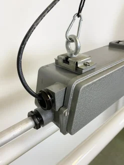 New Pamono Vintage Industrial Fluorescent Light, 1970s