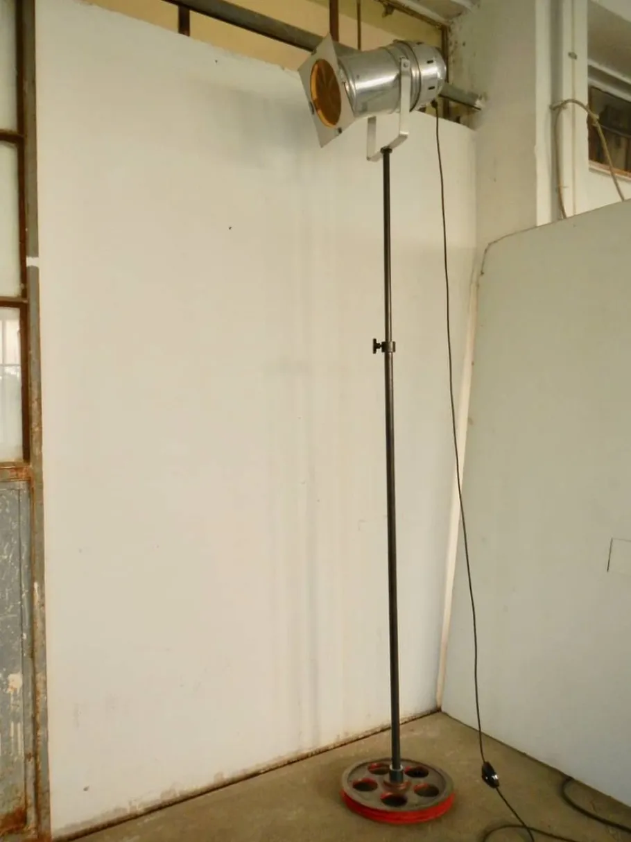 New Pamono Vintage Italian Aluminum Cinema Spot Lamp, 1960s