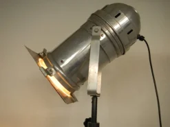New Pamono Vintage Italian Aluminum Cinema Spot Lamp, 1960s
