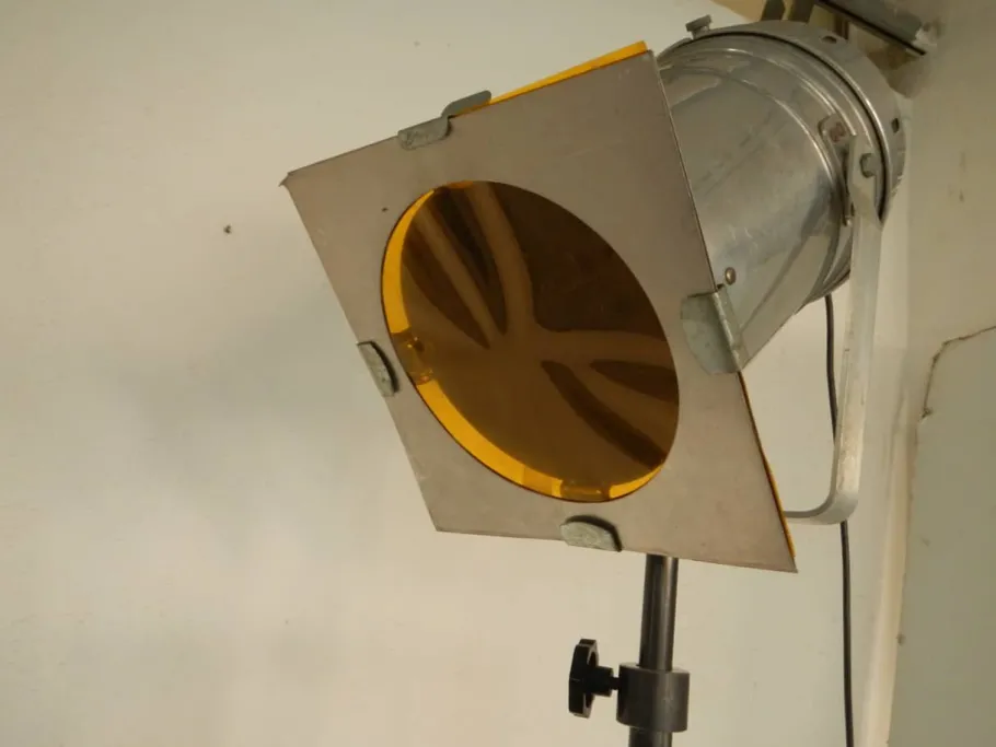 New Pamono Vintage Italian Aluminum Cinema Spot Lamp, 1960s