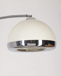 New Pamono Vintage Italian Arc Lamp in Marble and Metal, 1970s