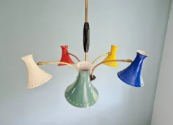 Best Pamono Vintage Italian Articulated Diabolo Chandelier, 1950s