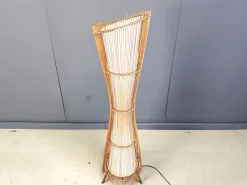 New Pamono Vintage Italian Bamboo Floor Lamp, 1960s
